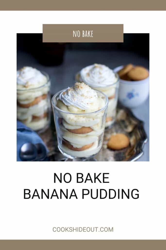 Individual banana puddings in cups