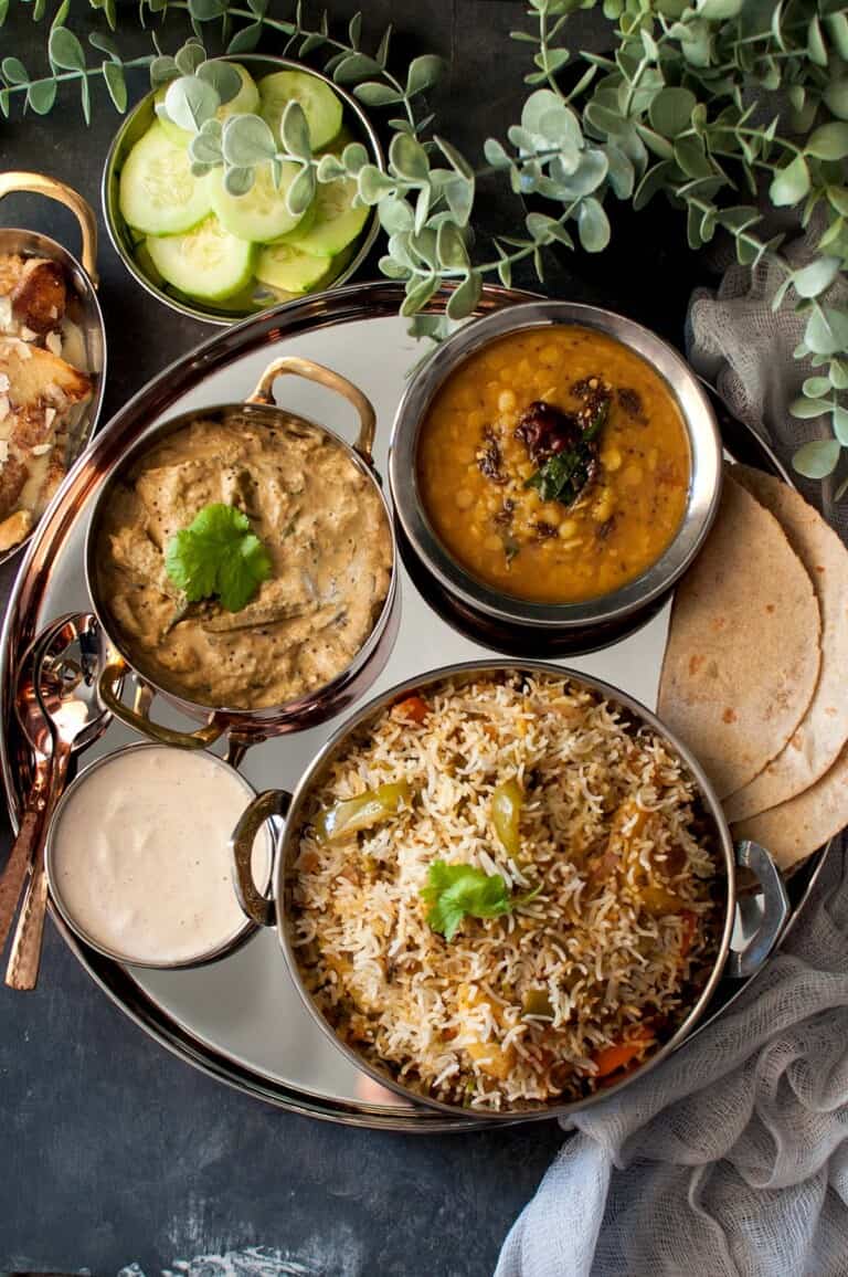 Hyderabadi Veg Biryani Thali Cook's Hideout