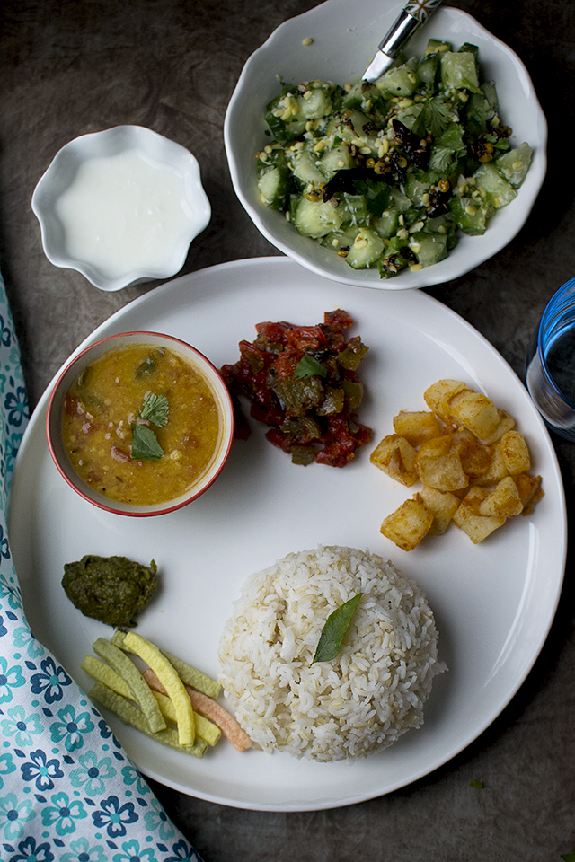 Vegetarian South Indian Menu Idea