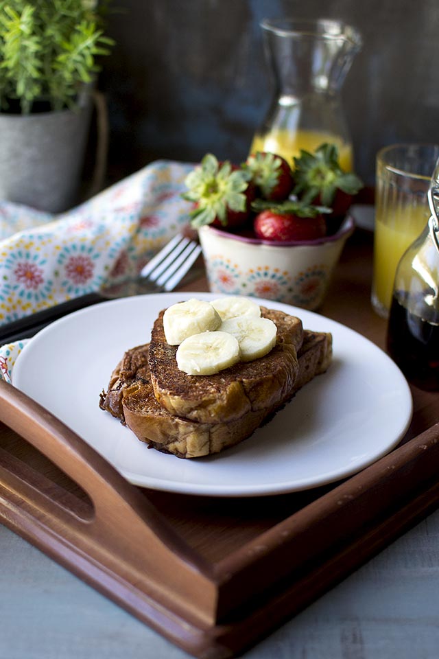 Vegan French Toast with Chocolate