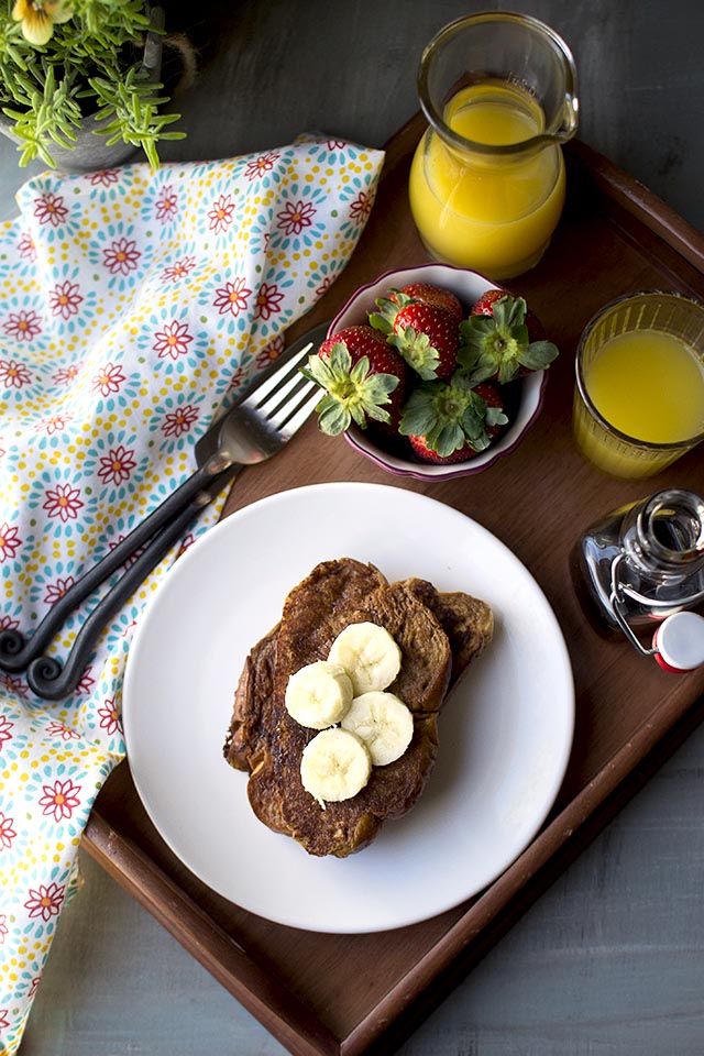 Vegan French Toast with Chocolate