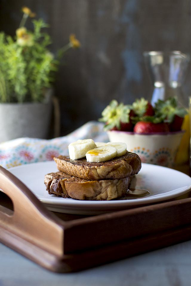 Vegan French Toast with Chocolate