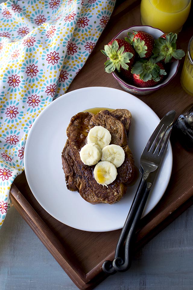 Vegan French Toast with Chocolate