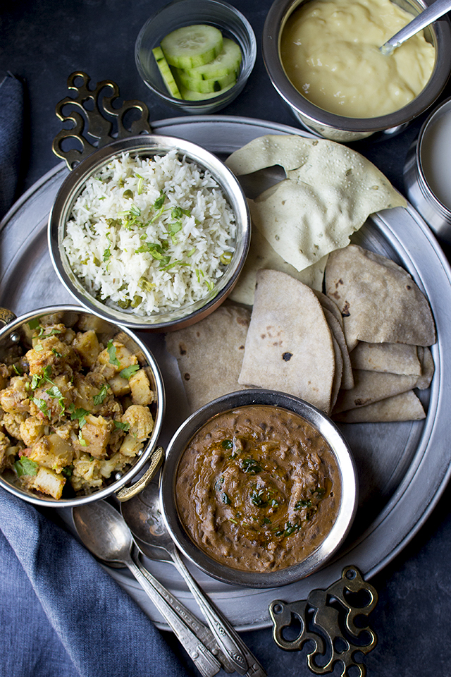 Simple North Indian Lunch Menu