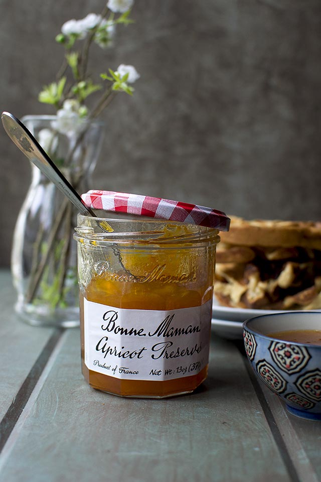 Apricot Preserves & Almond Waffles