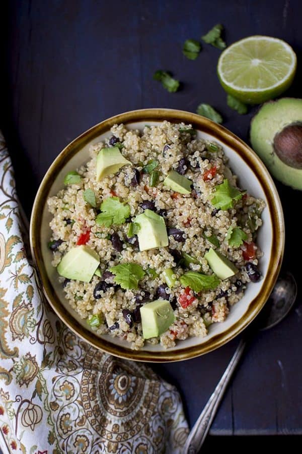 Quinoa Black bean Salad (Vegan Recipe) Cook's Hideout