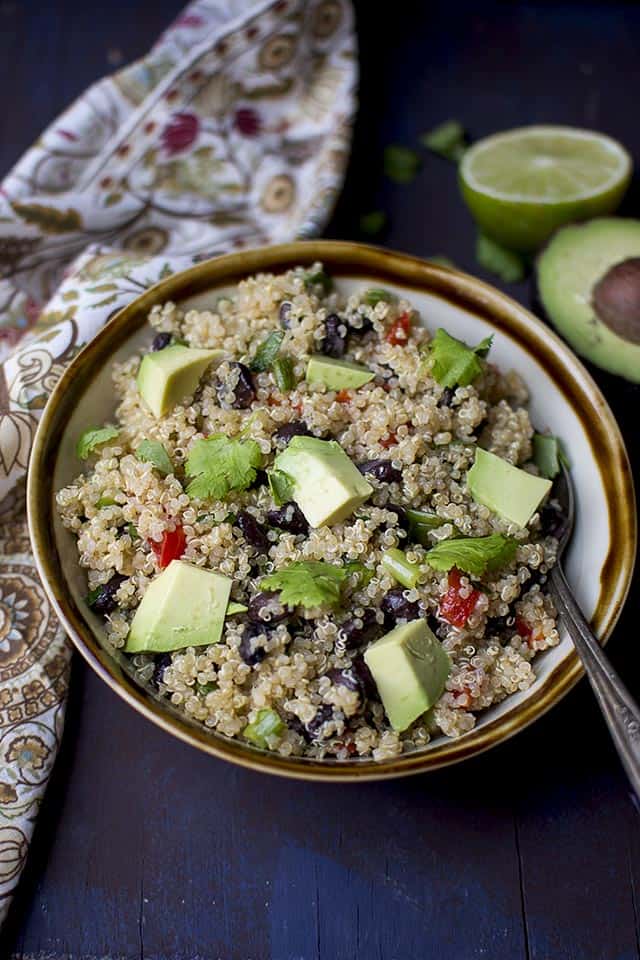 South Western Quinoa Black bean Salad