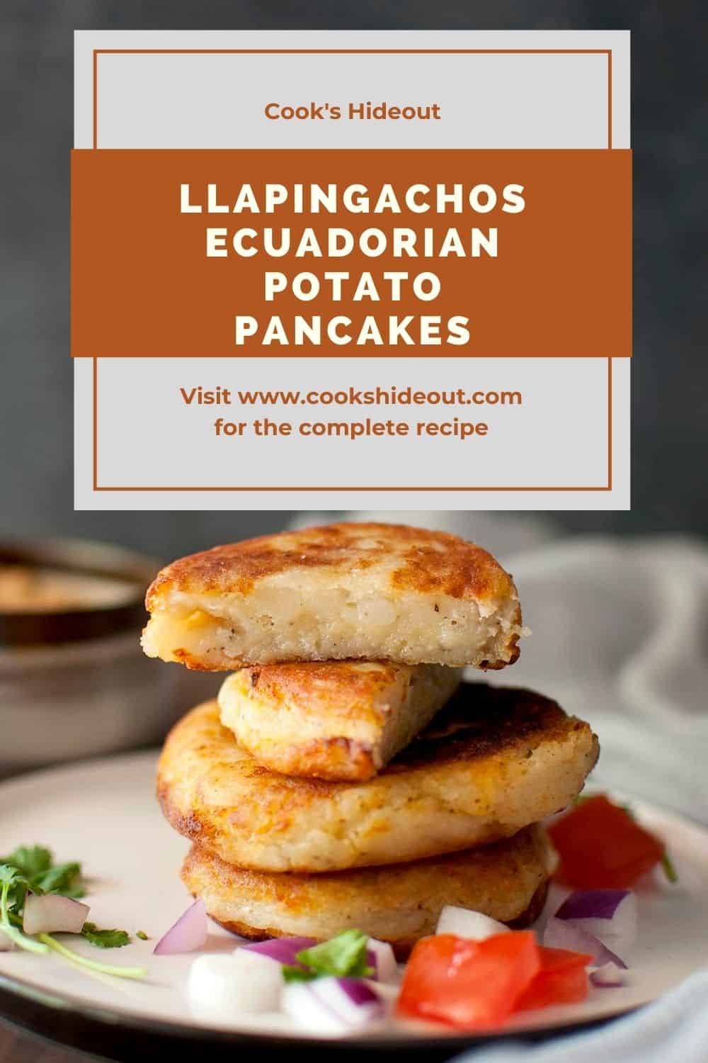 Stack of Ecuadorian potato pancakes