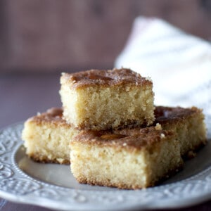 Namoura squares on a grey plate