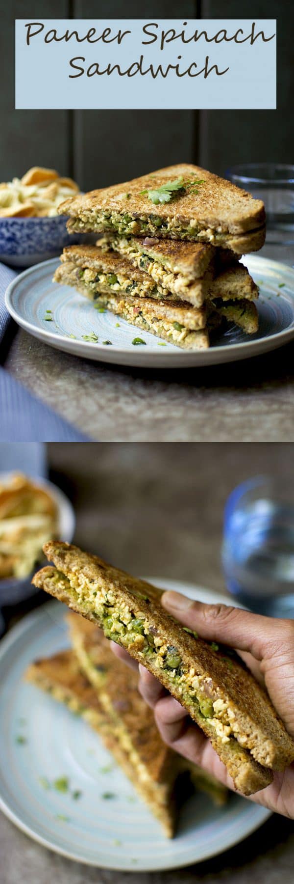 Paneer Spinach Sandwich Recipe Cook's Hideout