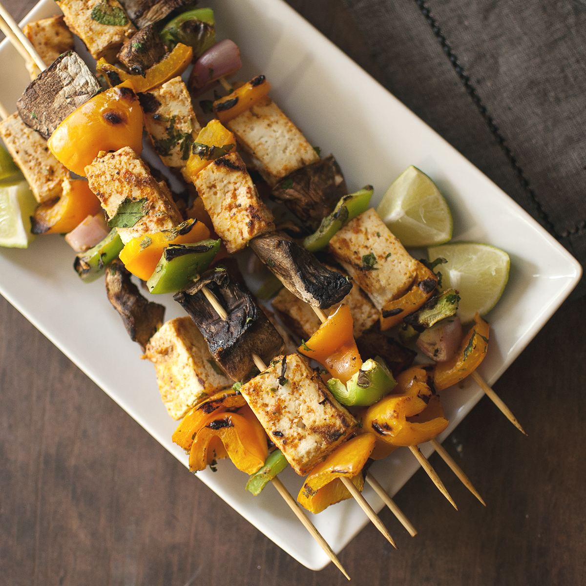 Grilled Tofu Kebabs Recipe with Veggies | Cook&amp;#39;s Hideout