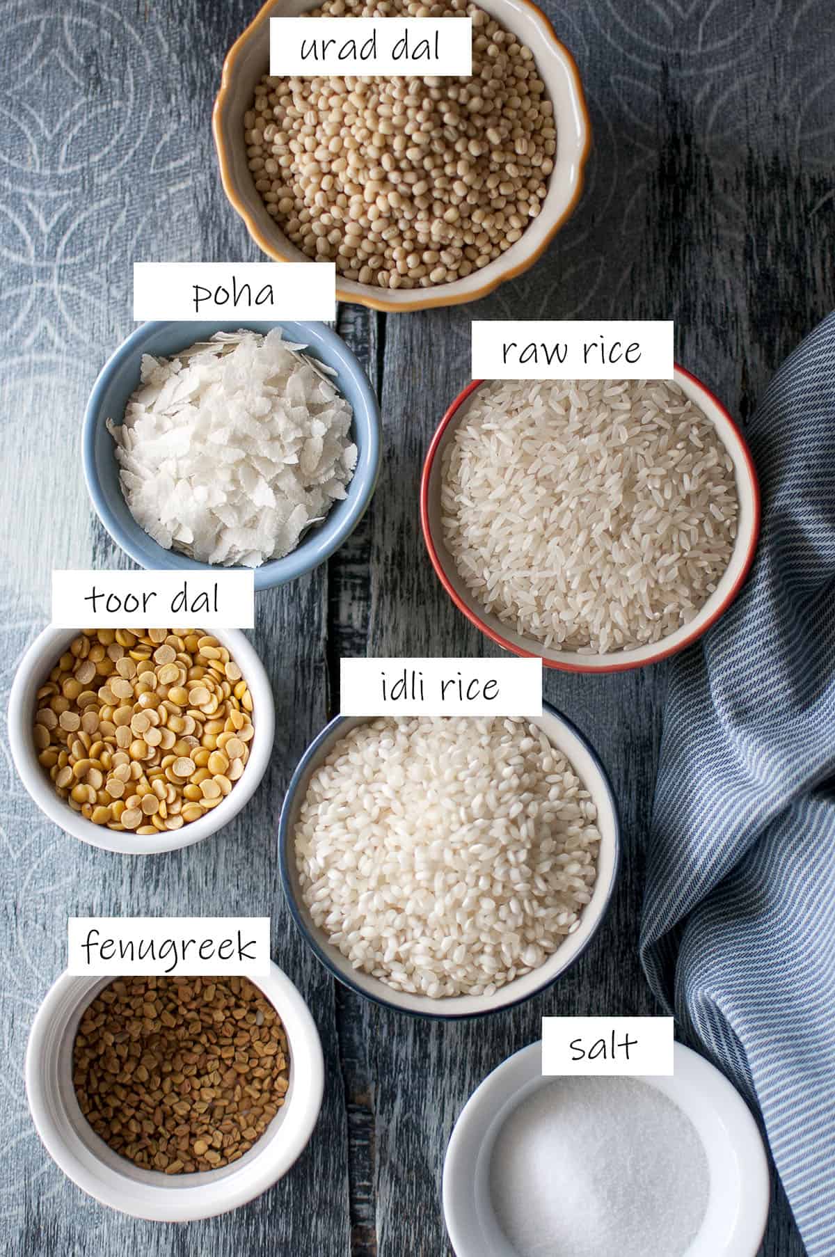 Ingredients needed to make the batter - more details in recipe card