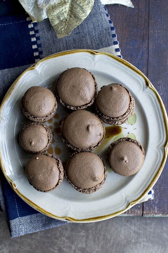 Chocolate Macarons