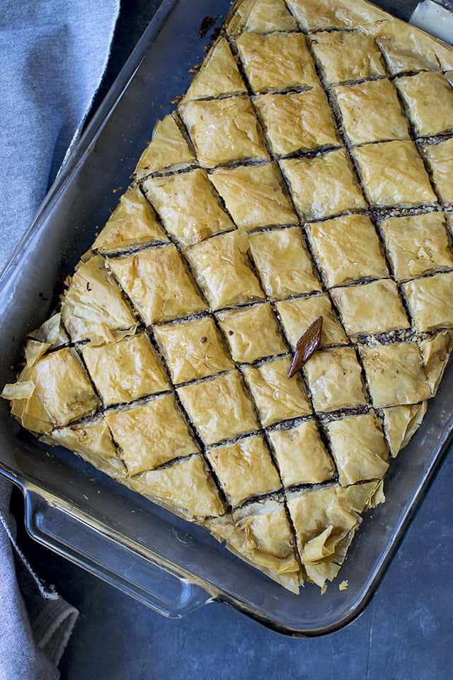 Baklava with Nutella & Nuts