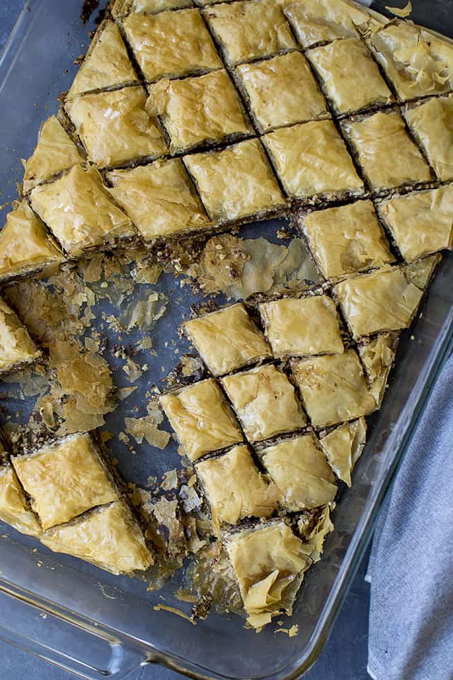 Baklava with Nutella & Nuts