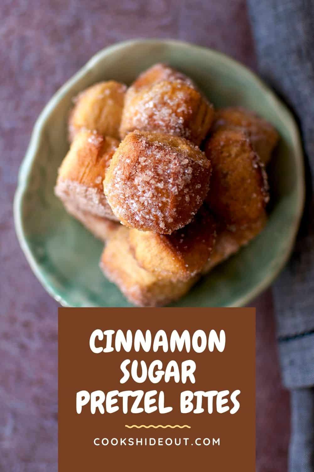 Cinnamon sugar pretzel bites