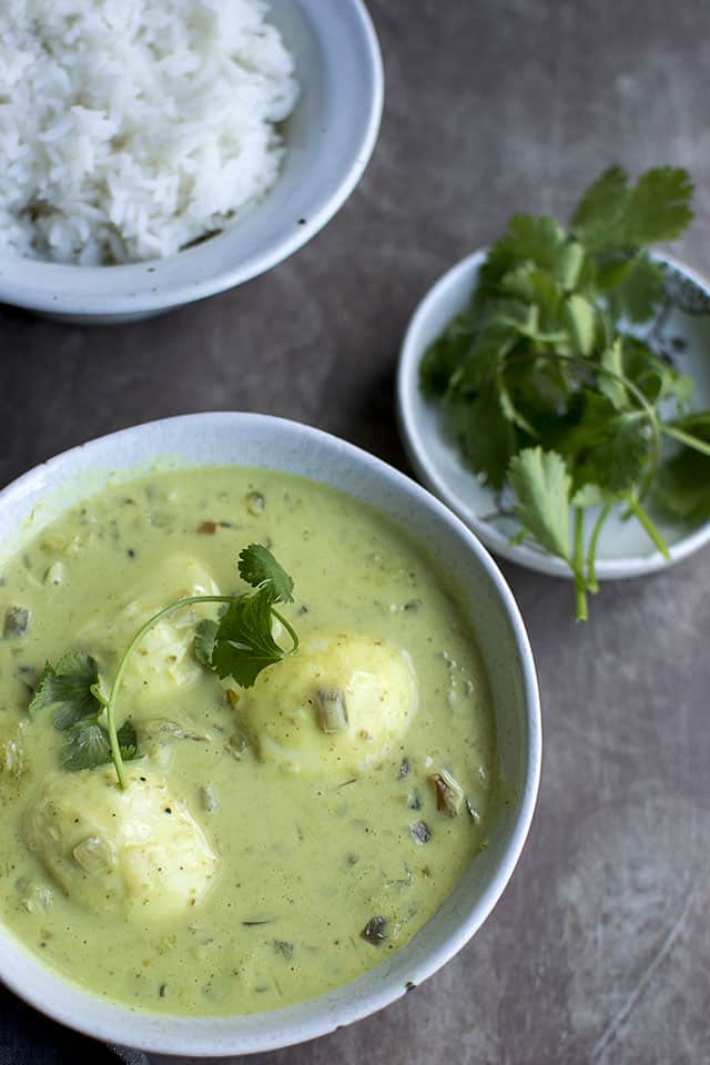 Egg Curry with Coconut Milk