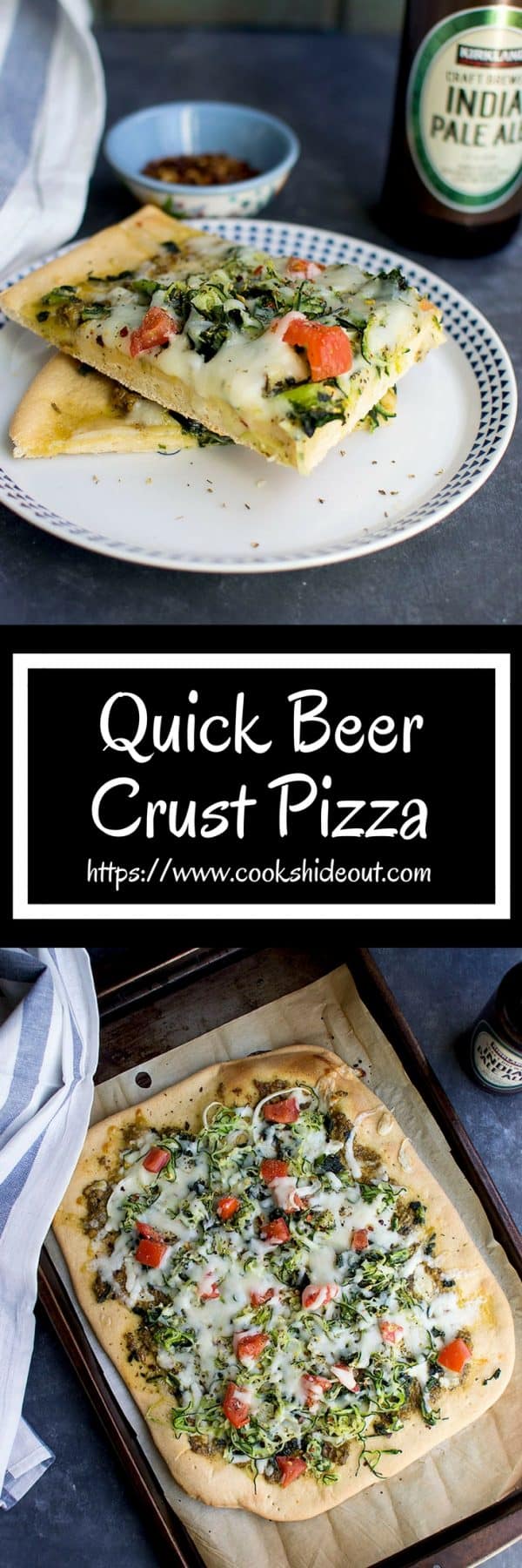 Quick Beer Crust Pizza for BreadBakers Cook's Hideout