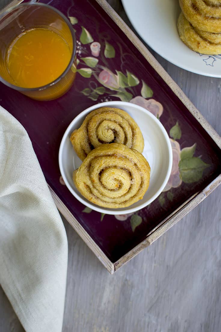 Cinnamon Rolls using Crescent Dough