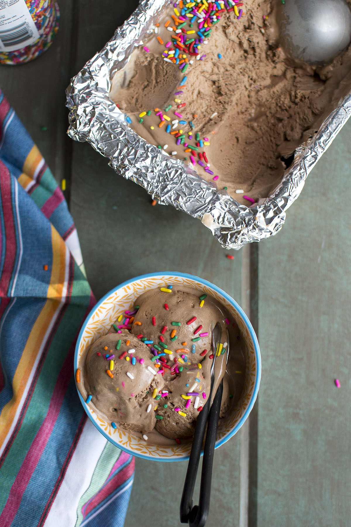 Rainbow Dash Ice Cream (No Churn Recipe) - Cook's Hideout