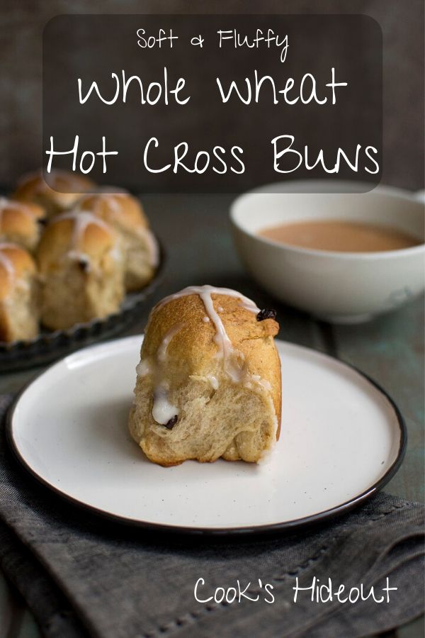 Whole wheat hot cross buns