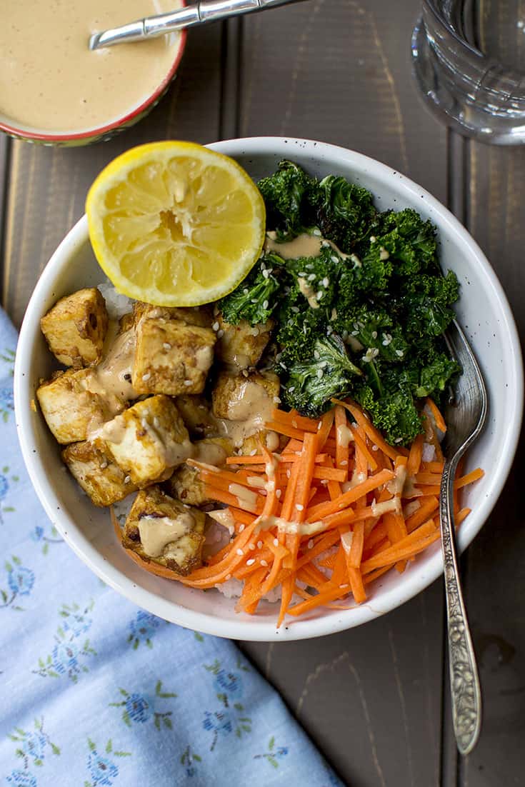 Baked Tofu & Rice Bowl 