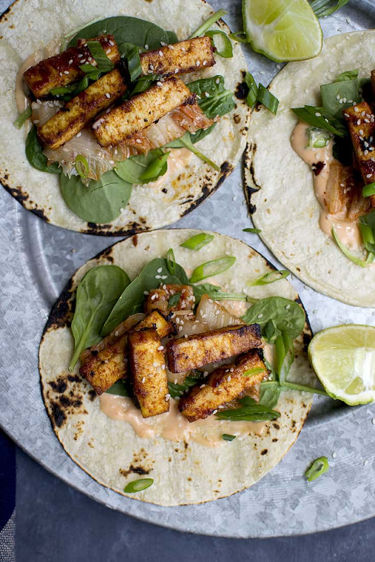 Vegan Korean Tacos