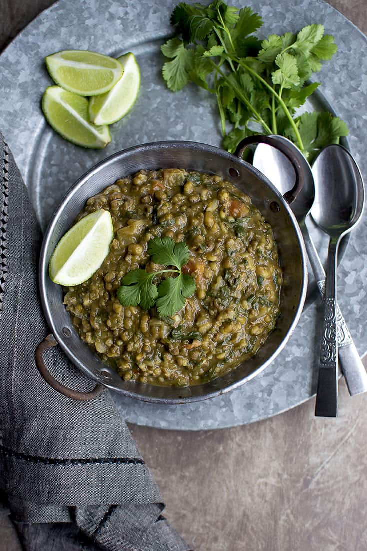 Spinach Mung beans