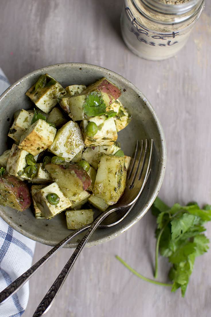 Potato Paneer Chaat