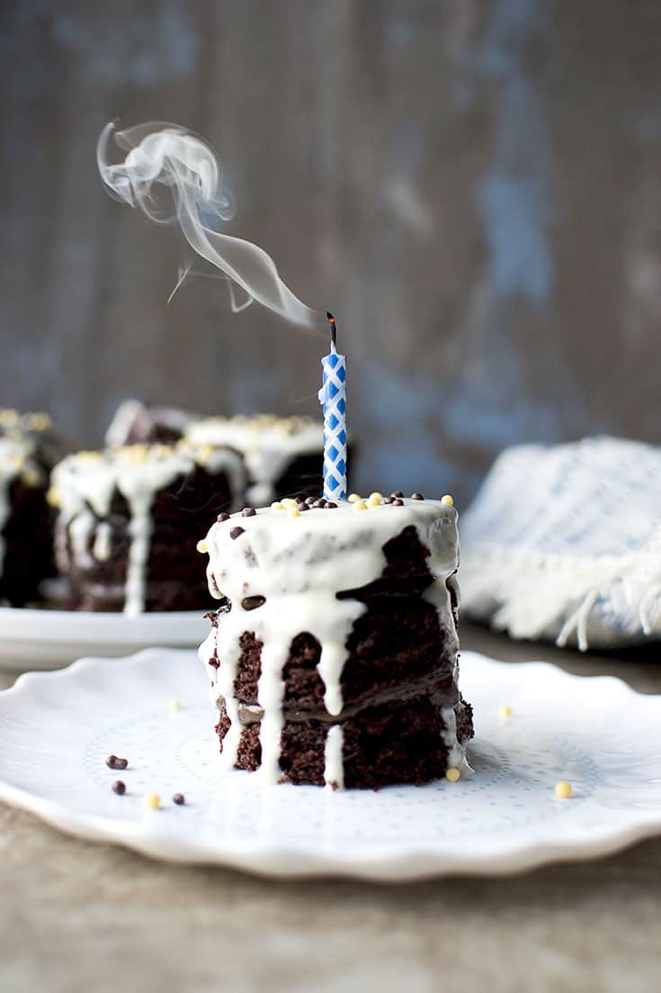 Eggless Devil's Food Cake