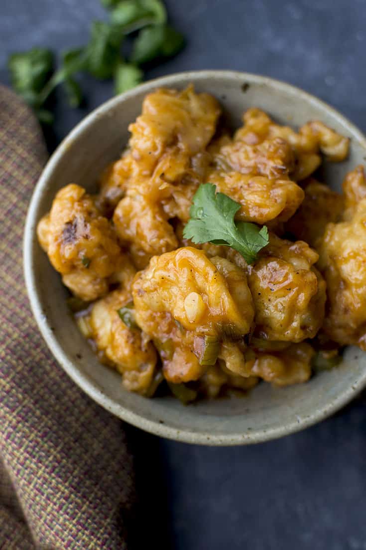 Indo-Chinese Cauliflower Fritters