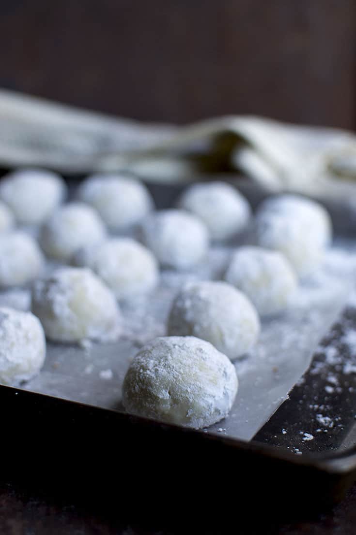 Wedding Cookies on a tray