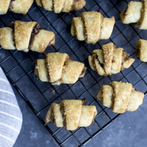 Wire rack with Rugelach