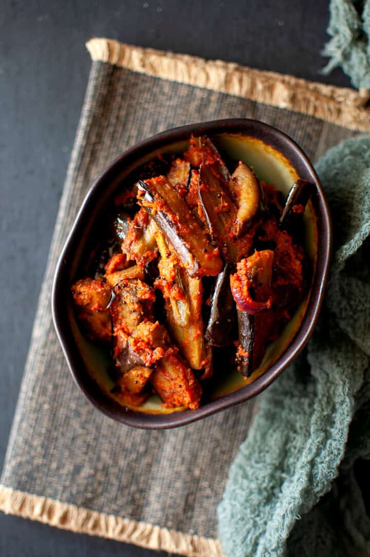 Sri Lankan Eggplant Pickle Recipe Cook's Hideout