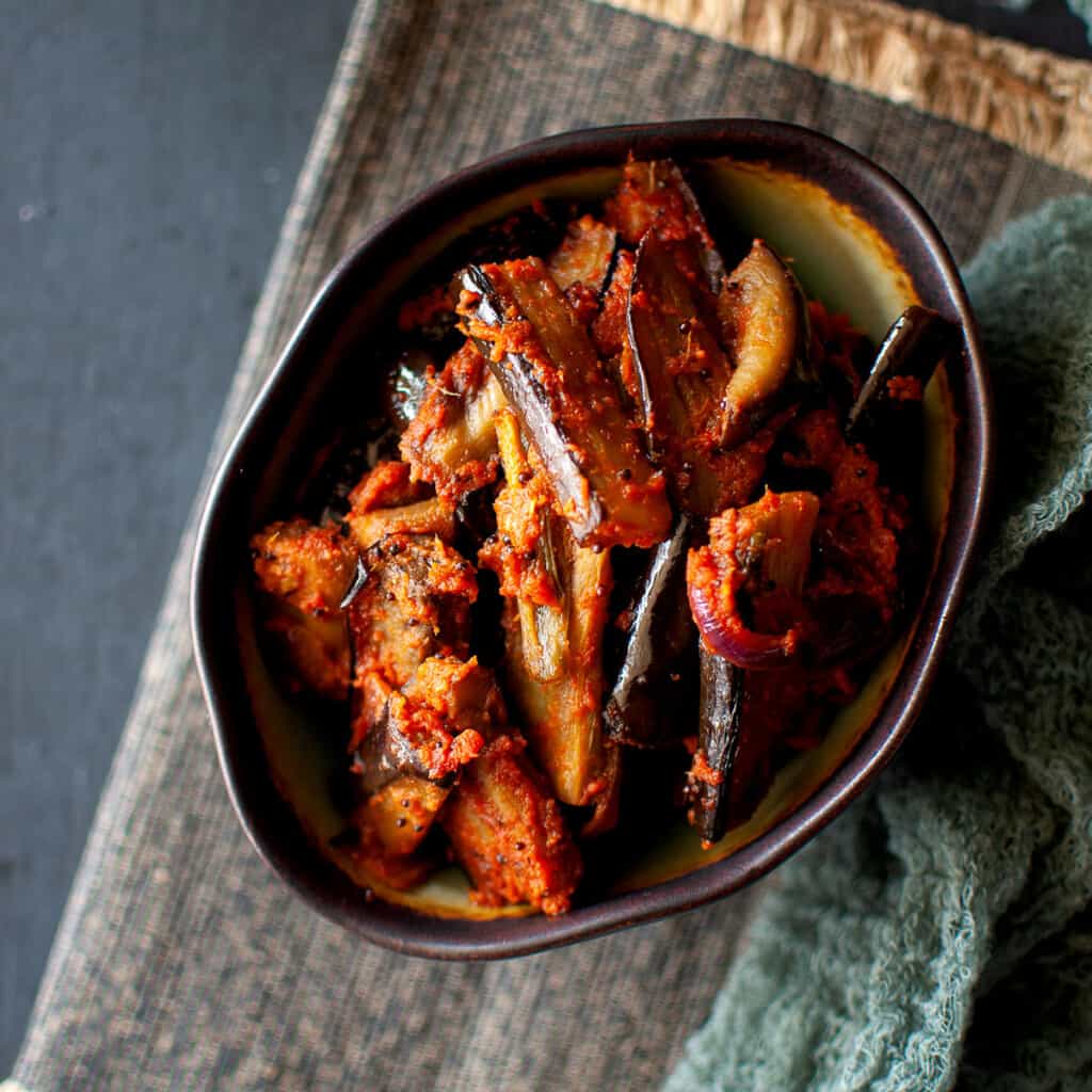 Sri Lankan Eggplant Pickle Recipe Cook's Hideout