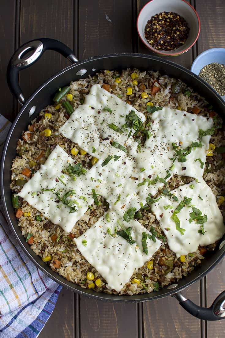 Cheesy Fried Rice