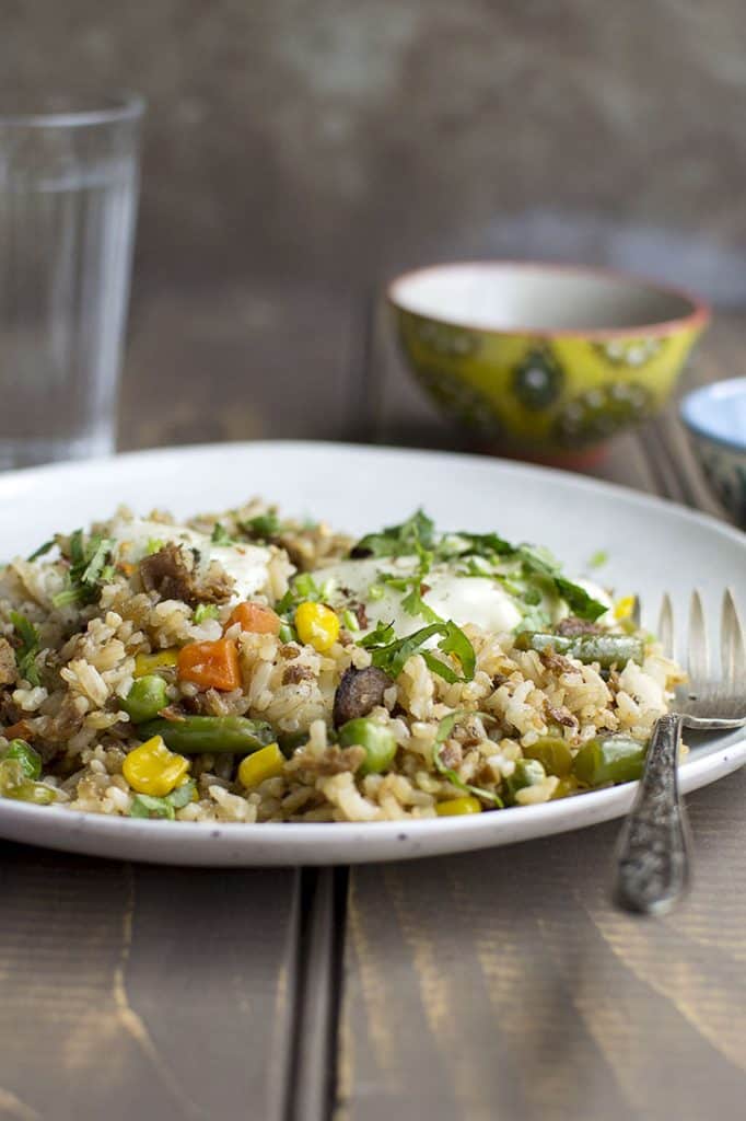 Cheesy Italian style Fried Rice Recipe Cook's Hideout