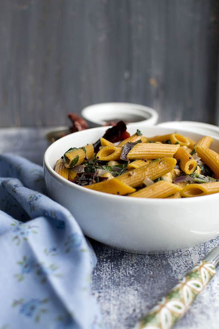 Vegan Indian Style Pasta