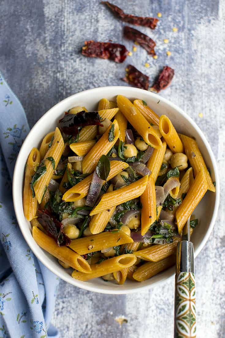 Vegan Indian Style Pasta