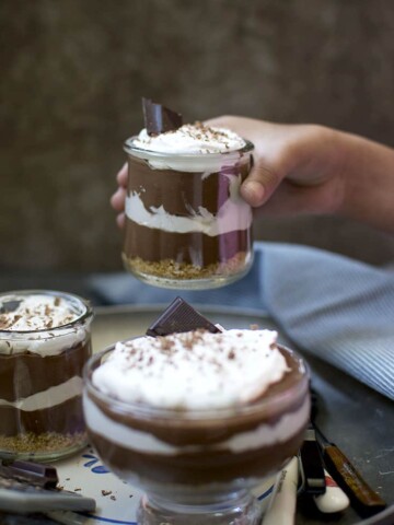 Vegan Chocolate Cream Pies