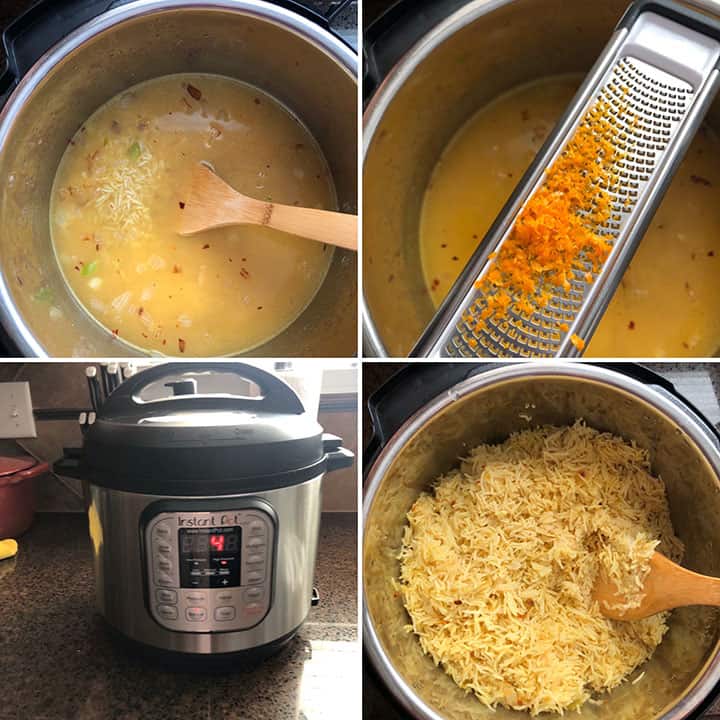 Making spiced Basmati rice in Instant Pot 