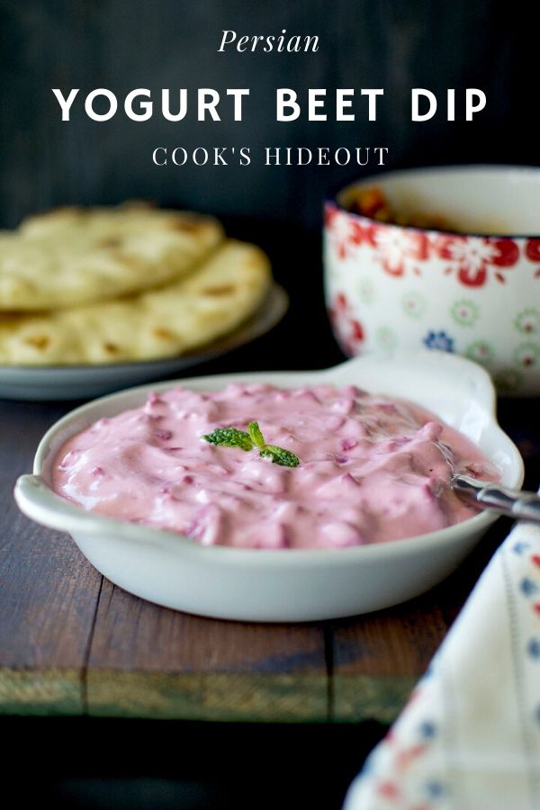 Persian Yogurt Beet Dip