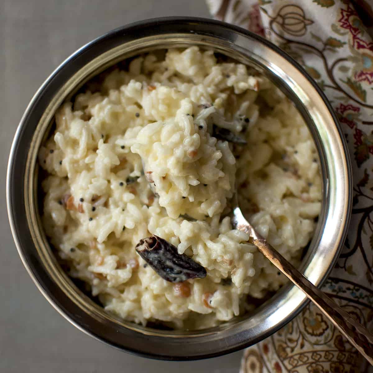 Curd Rice Recipe | South Indian Yogurt rice | Cook's Hideout
