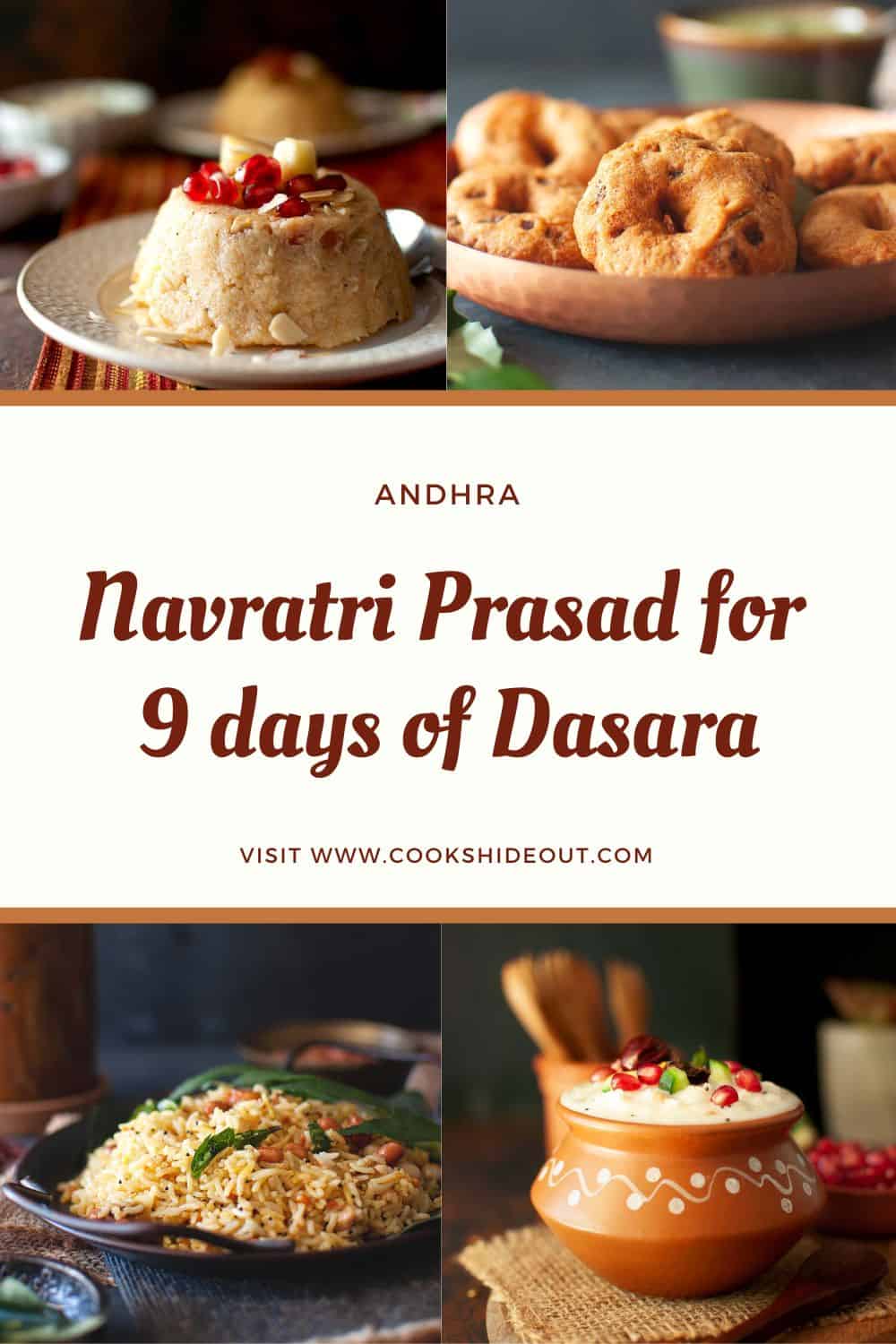 Dishes to make for 9 days of Navratri.