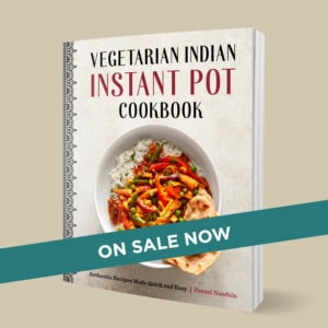 Front page for Vegetarian Indian Instant Pot Cookbook